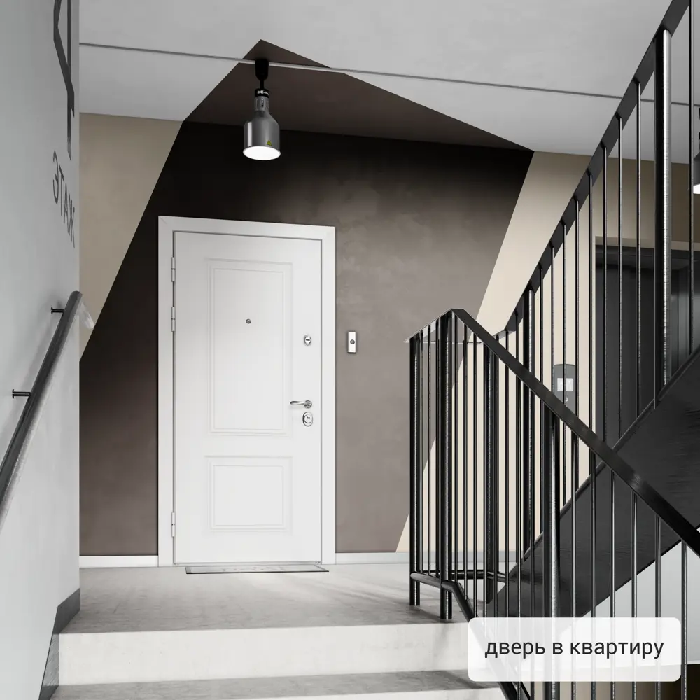 Дверь входная металлическая Фолд грет 880 мм левая цвет белый TOREX STLM-2129406 - Вид №16