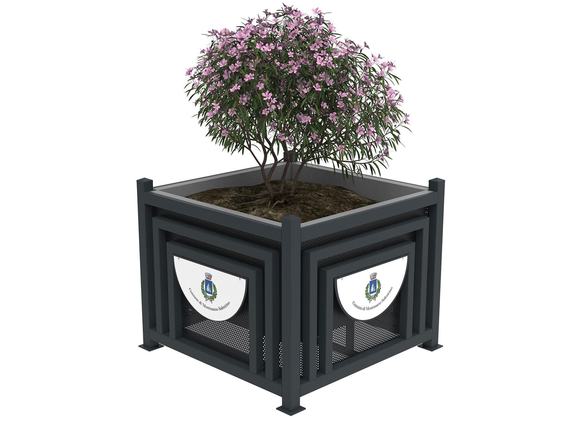 Плантатор для общественных мест с табличкой Lazzari Макинтош ARCH-00073388 - Вид №2