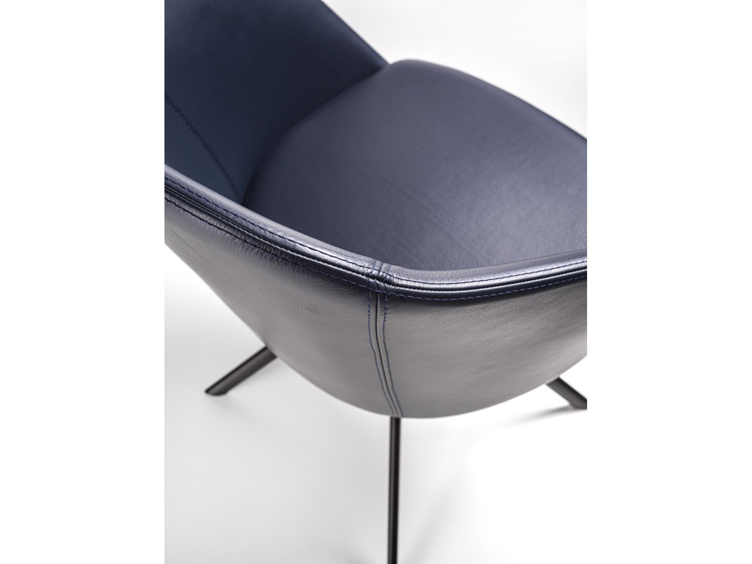 Кожаный мягкий стул с подлокотниками Riva 1920 ARM CHAIR METAL ARCH-00022450 - Вид №4