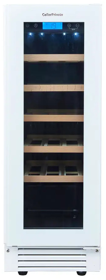 91211136 Винный шкаф Cellar Private CP020-1TWH 29.50x82x57.50 см 20 бутылок сталь цвет белый глянец STLM-0519219