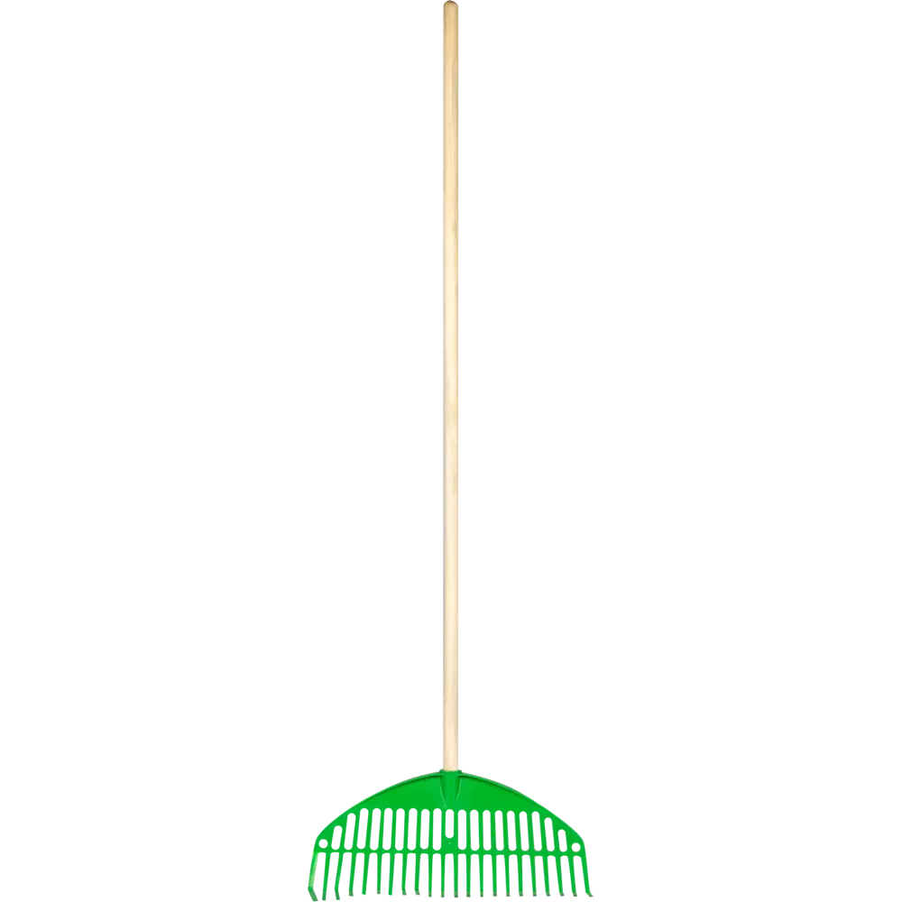 Грабли веерные Оазис 22 зуба 140 см пластик, с черенком Инструм-Агро STLM-2072644 - Вид №1