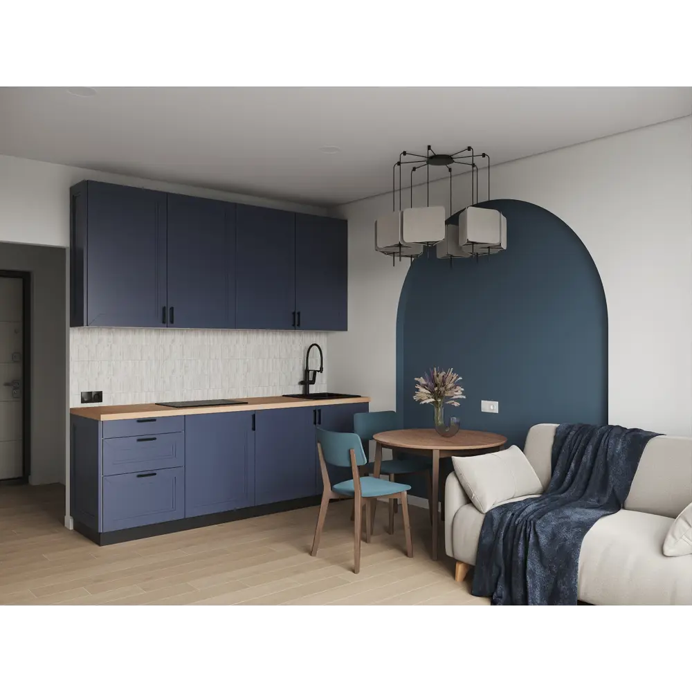 KONSENSA Фасад Котлас синий для кухни в неоклассическом стиле 89409637 STLM-1584544 - Вид №7