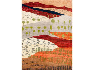 Прямоугольный шерстяной ковер