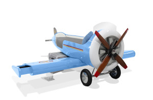 CIST26 Детская кровать самолет Sky One