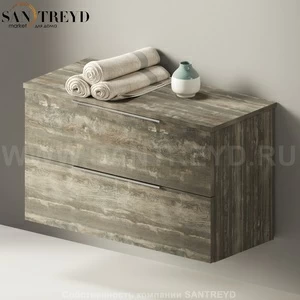 Flaminia BOX Настенная тумба 85 см с 2-мя ящиками BX428.WE