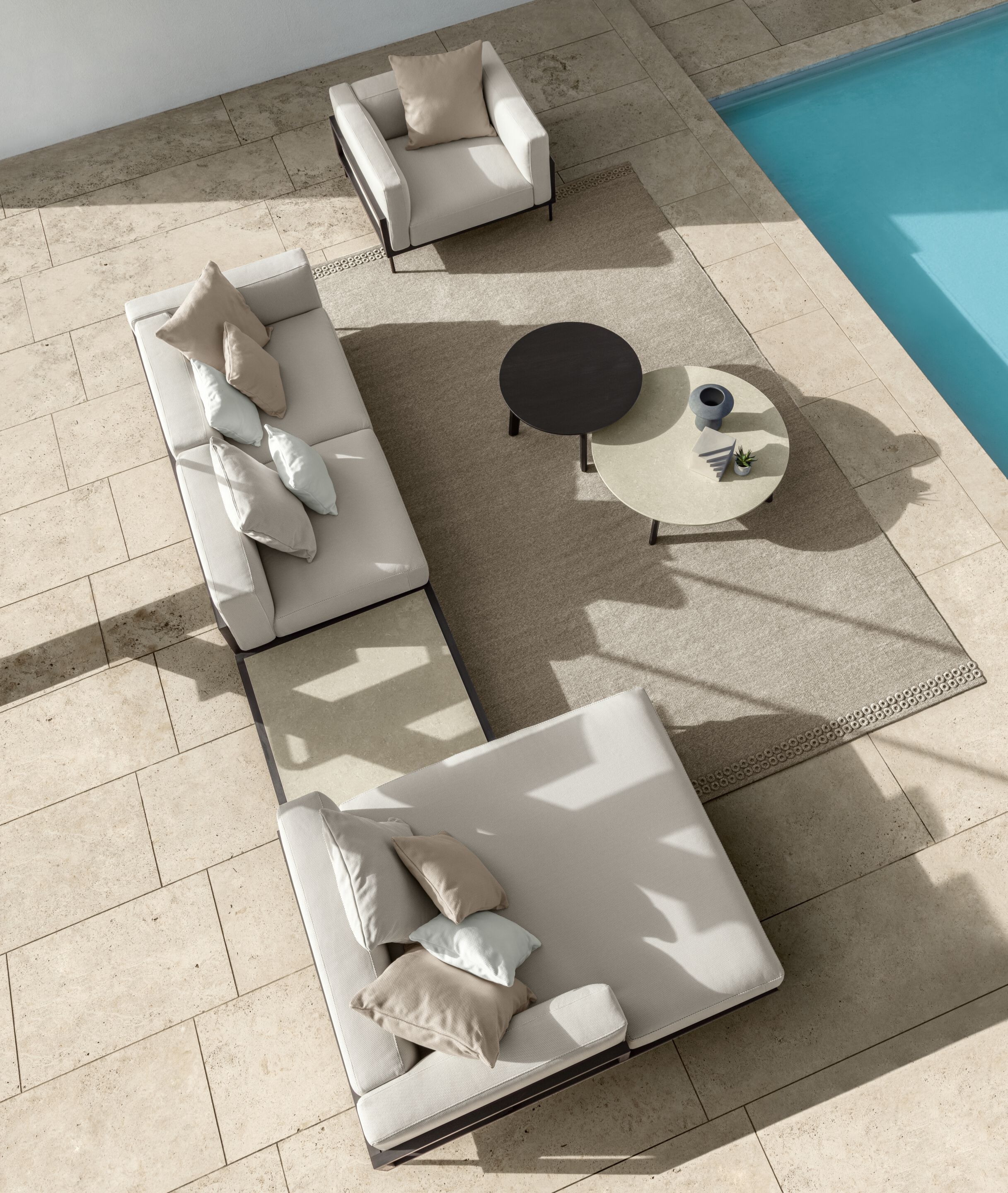 Низкий журнальный столик для сада Talenti CleoSoft-wood ARCH-00101201 - Вид №2