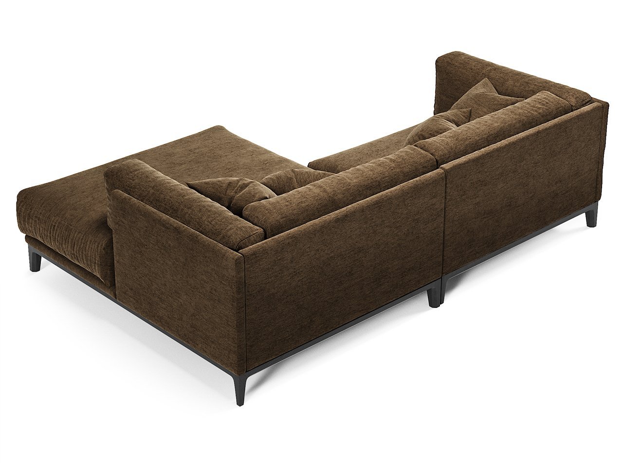 Диван Case угловой темно-коричневый THE IDEA ДИЗАЙНЕРСКИЕ 210552 Коричневый  - Вид №3