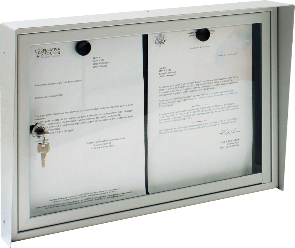 Отдельно стоящая настенная доска объявлений для общественных мест RAVASI Bacheche portacomunicati ARCH-00079281 - Вид №4