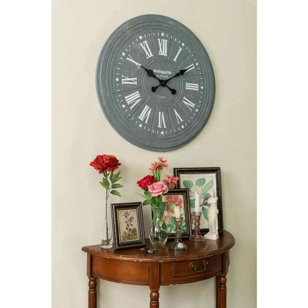 Часы настенные 52 см цвет серо-голубой Atmosphera Romance STLM-2204104 - Вид №3