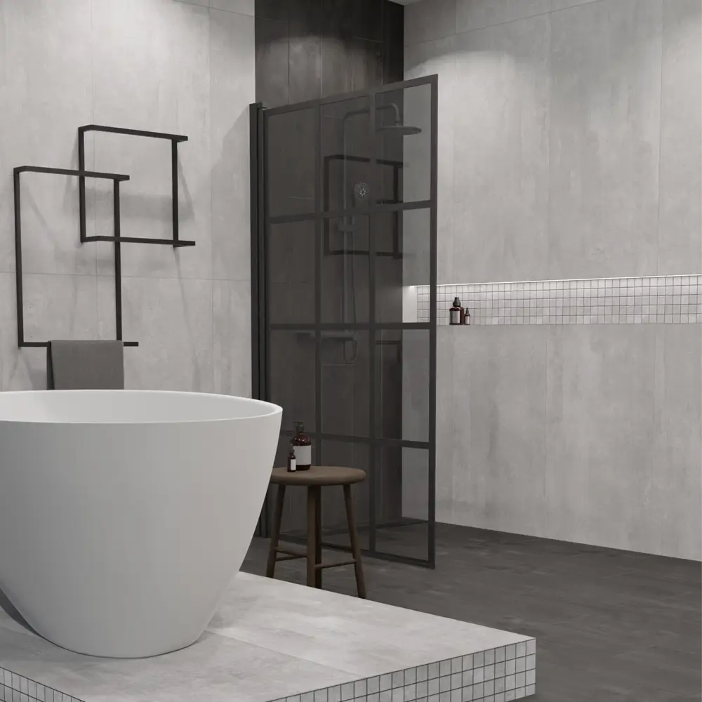 Глазурованный керамогранит Abgres Fresco 60x120 см 1.44 м² матовый цвет серый 89461703 STLM-2187908 Santreyd