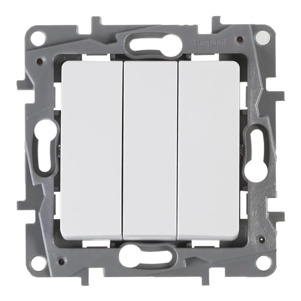 Трёхклавишный выключатель Legrand Etika для скрытого монтажа 17353347 STLM-1578244