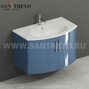 MDMA80Y084 Тумба с двумя створками 78 см синяя Globo 4ALL Италия