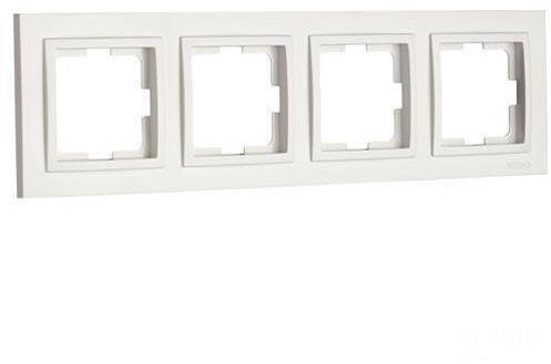 103-010100-163 Рамка 4-постовая слоновая кость Mono Electric Larissa