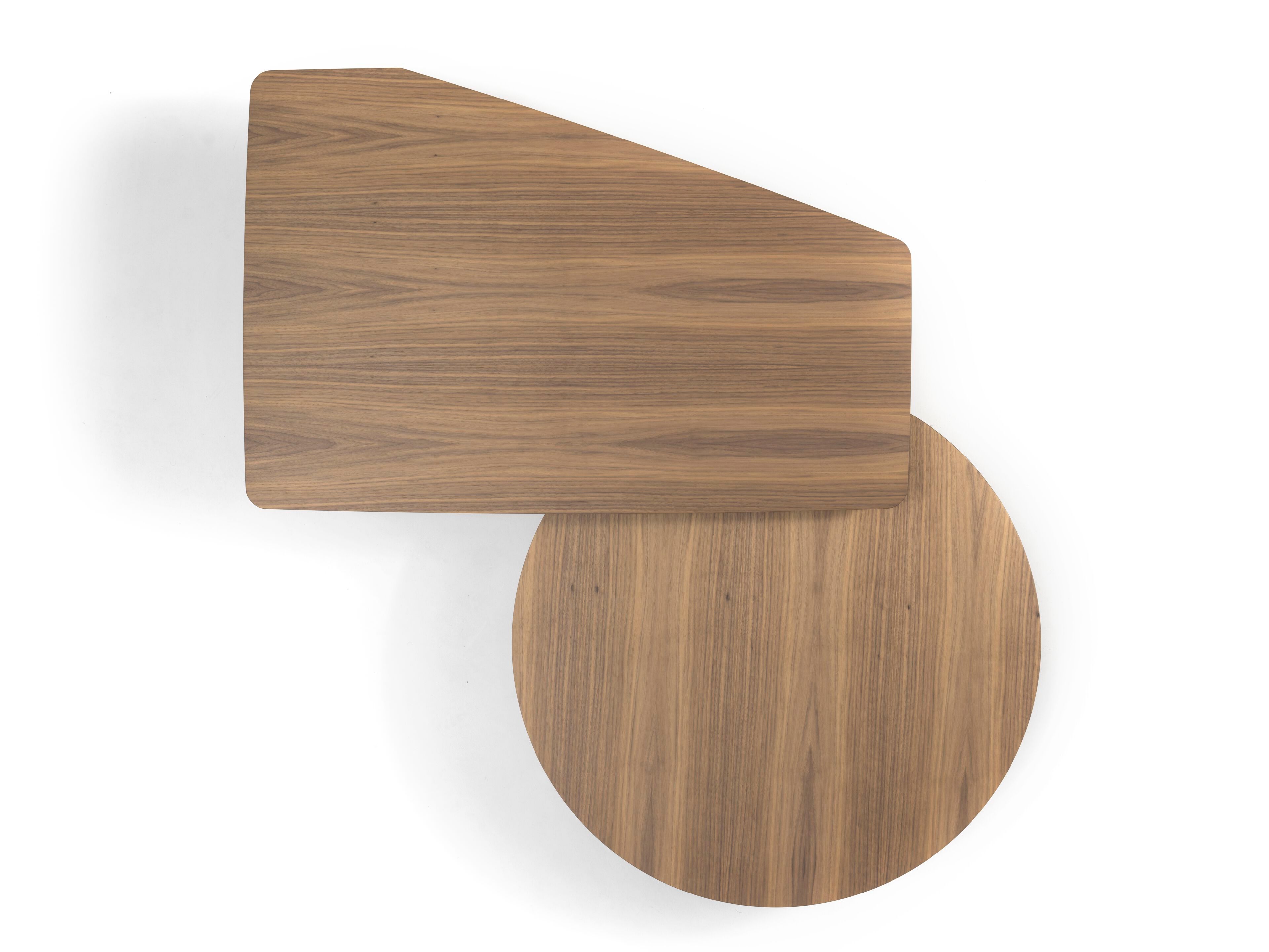 Низкий стол с двойной столешницей из орехового дерева canaletto SITIA LOVERS ARCH-00021432 - Вид №1