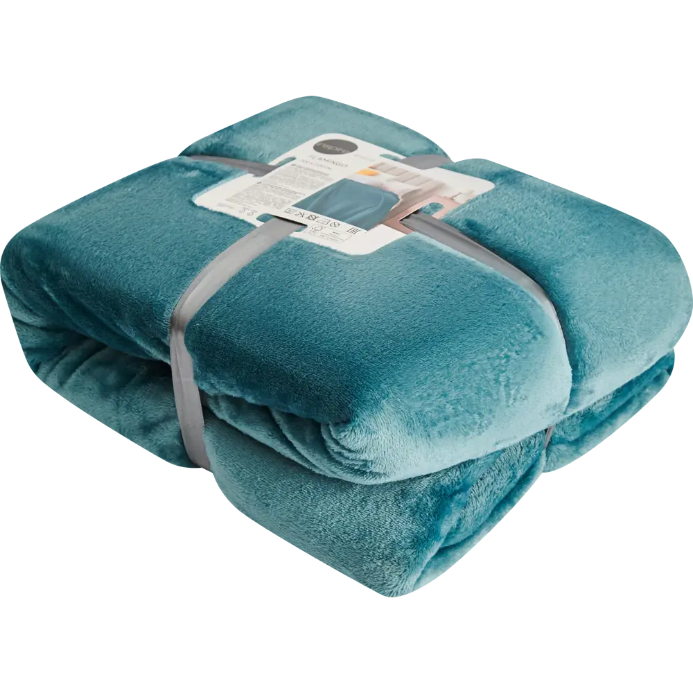 Плед Inspire Flamingo 200x220 см микрофибра цвет бирюзовый 89162746 STLM-2089202 - Вид №2