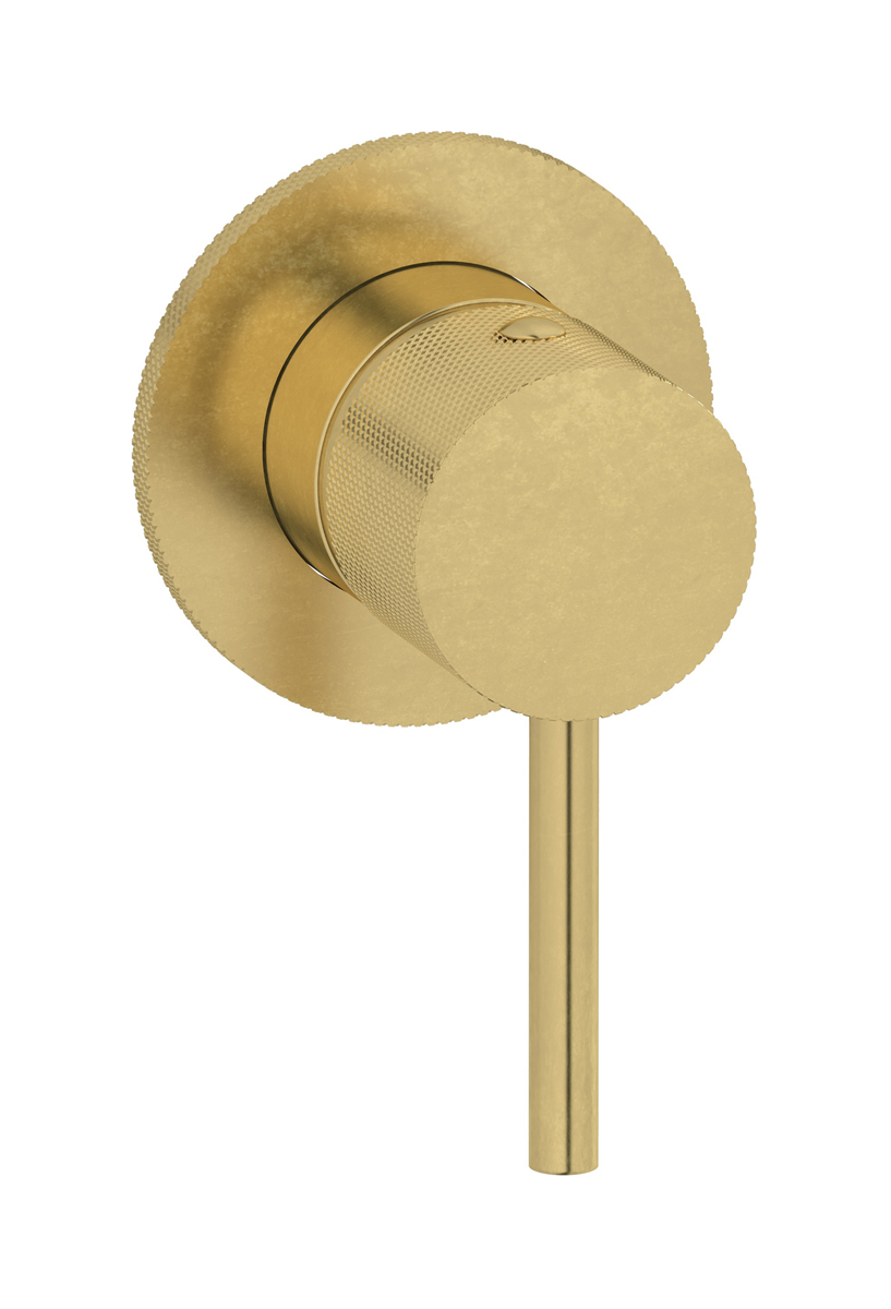 Внешние части встроенного смесителя на 1 потребителя. WE ARE IB id305on Natural Brass Industria