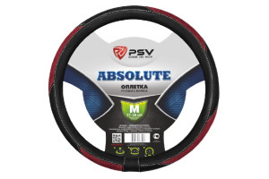 17868331 Оплётка на руль ABSOLUTE бордовый, M 122970 PSV