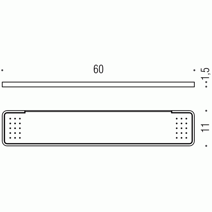 W4216 Полочка 60 см COLOMBO TIME Colombo Design - Вид №1