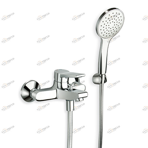 CRIEM100 Внешний смеситель для ванны с картриджем C2 LLC WATER SAVING, гибким шлангом LONG LIFE и ручным душем против известкового налета Cristina Rubinetterie 