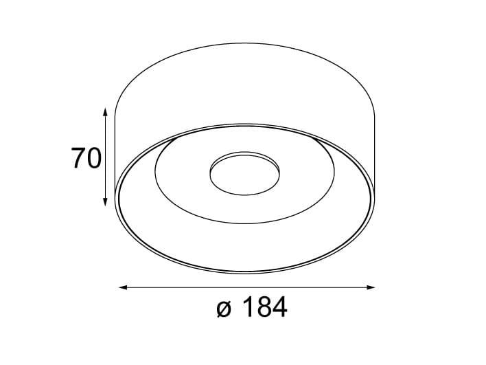 Алюминиевый светодиодный потолочный светильник Modular Lighting Instruments Kurk ARCH-00135721 - Вид №4