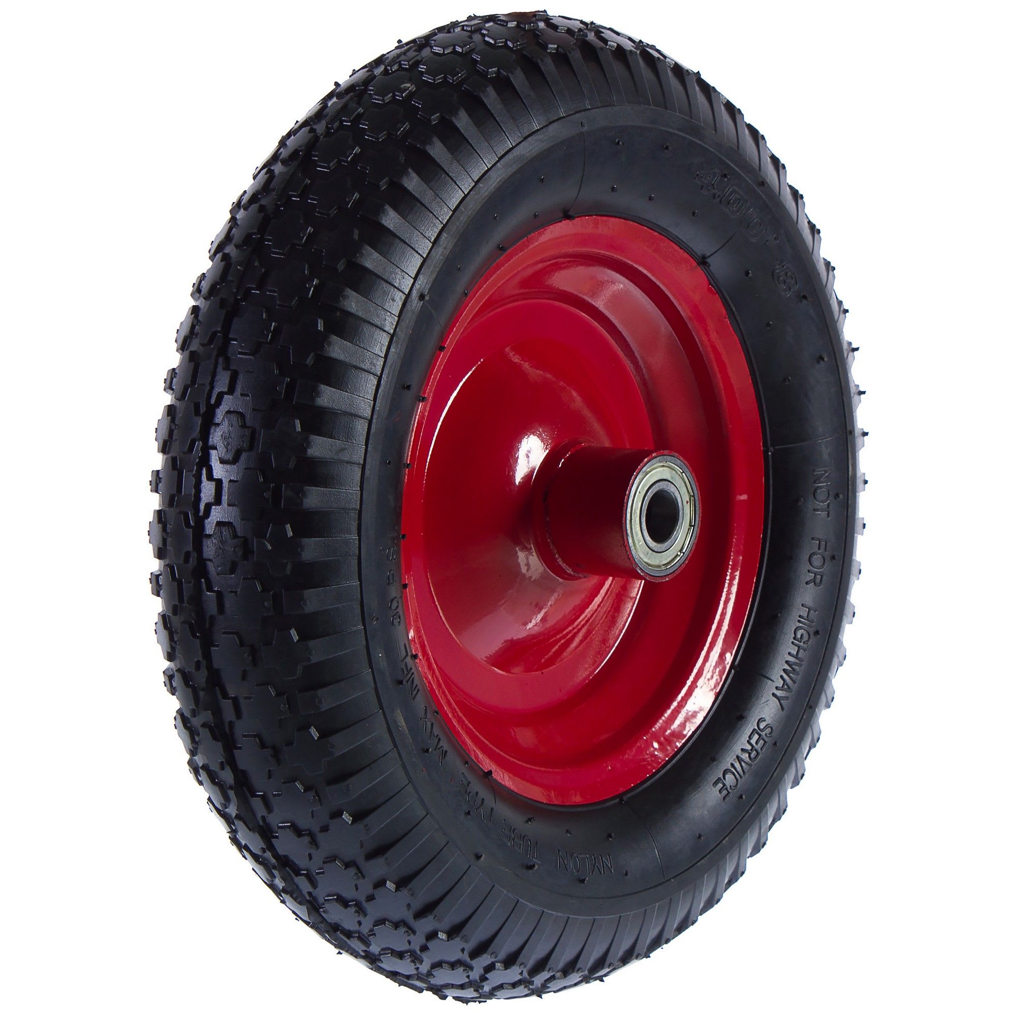 14263610 Колесо для тачки пневматическое WB5009-YC, размер 4.80/4.00-8, диаметр втулки 20 мм. D395 мм Santreyd 