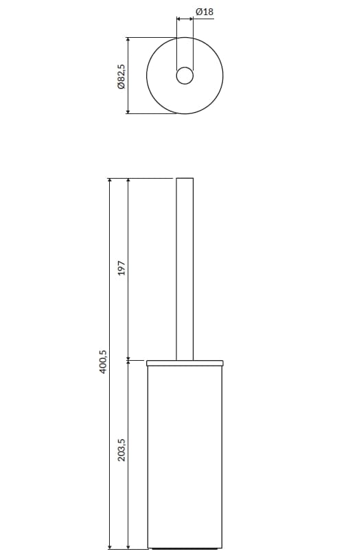 Латунь туалетная щетка OMNIRES MODERN PROJECT MP60622 ARCH-00073334 - Вид №20