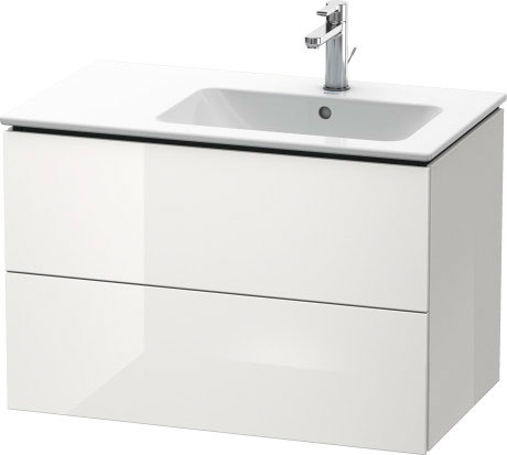 LC629208989 L-Cube Тумбочка подвесная Фланелево-серый глянцевый лак Duravit - Вид №2