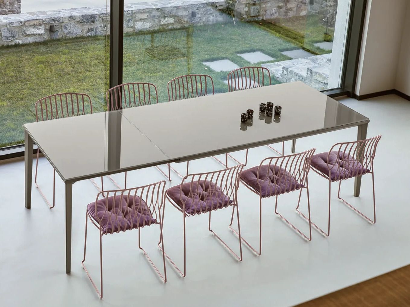 Выдвижной металлический обеденный стол и Супермармо Bontempi Casa ECHO ARCH-00029914 - Вид №1