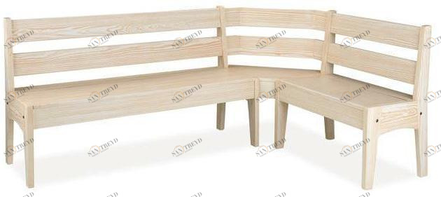 CREO Kitchens Деревянная скамейка в классическом стиле со спинкой sun-id-1459940