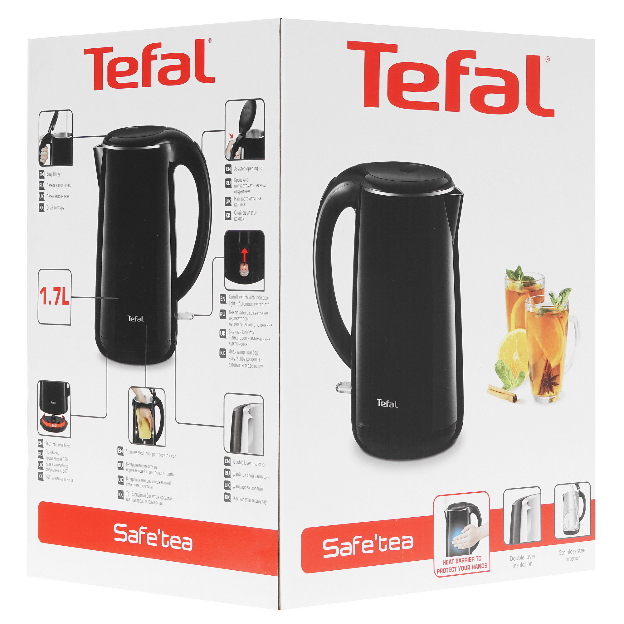 1117310 Электрочайник Tefal Safe to Touch KO260830 черный STDN-0037668 - Вид №5