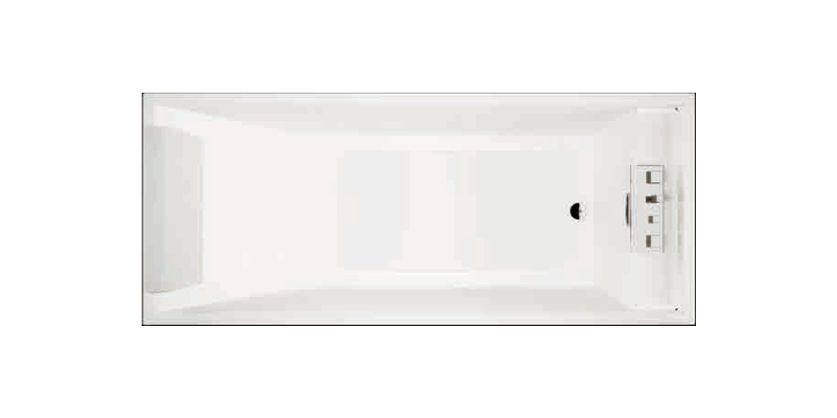 Ванна Standard Novellini SENSE 3 с набортным смесителем и панелями из белого ореха SEN2190802U4Q - Вид №2