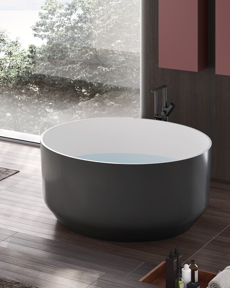 Круглая ванна в центре комнаты в mineraltek Gruppo Geromin Fio ARCH-00080603 - Вид №1