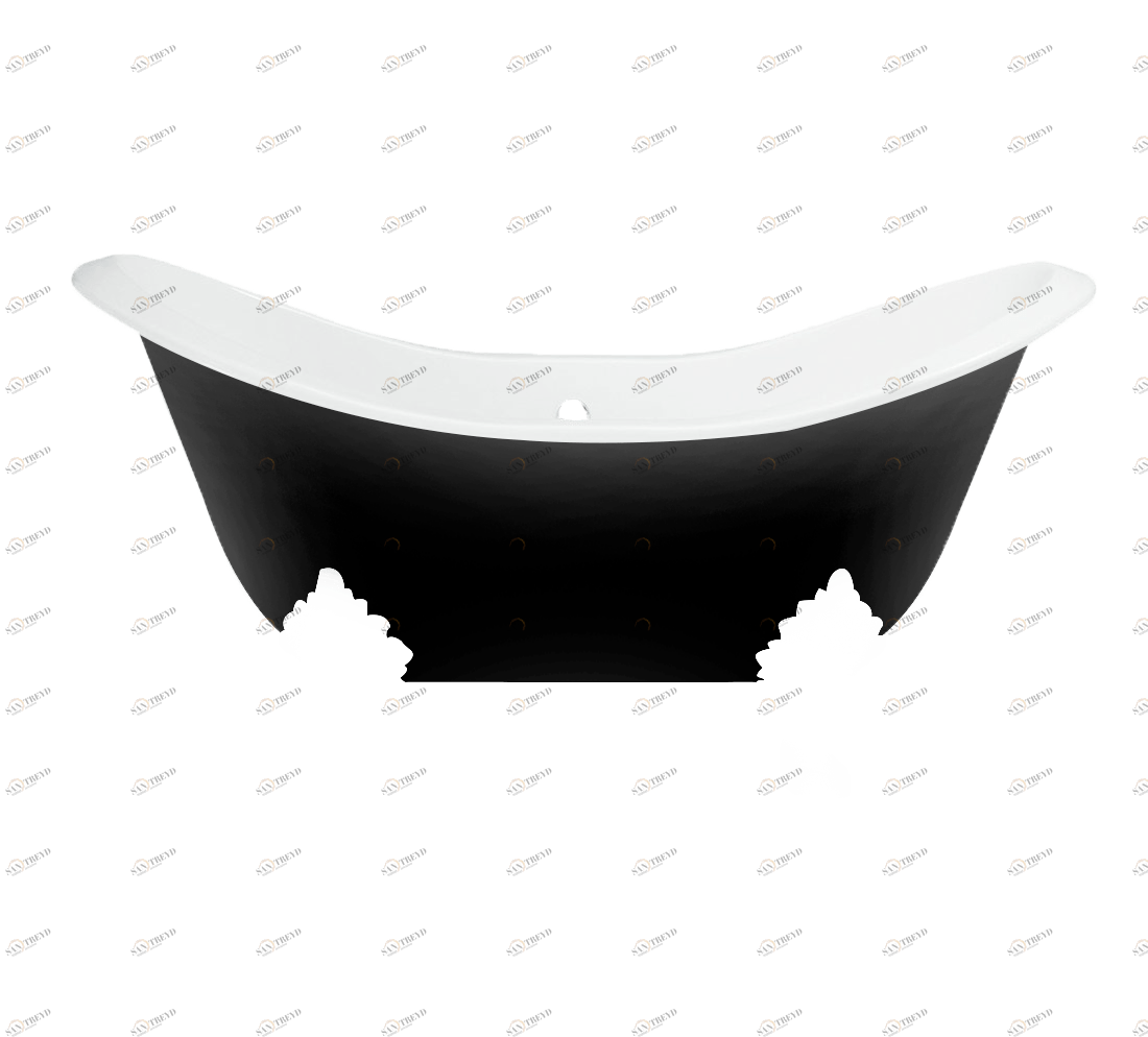Gentry Home Bexley Cast iron bathtubs with feet Ral 9005 GH103024 