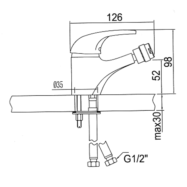 Смеситель для биде San Fonte 3538-G10 11161168 - Вид №1