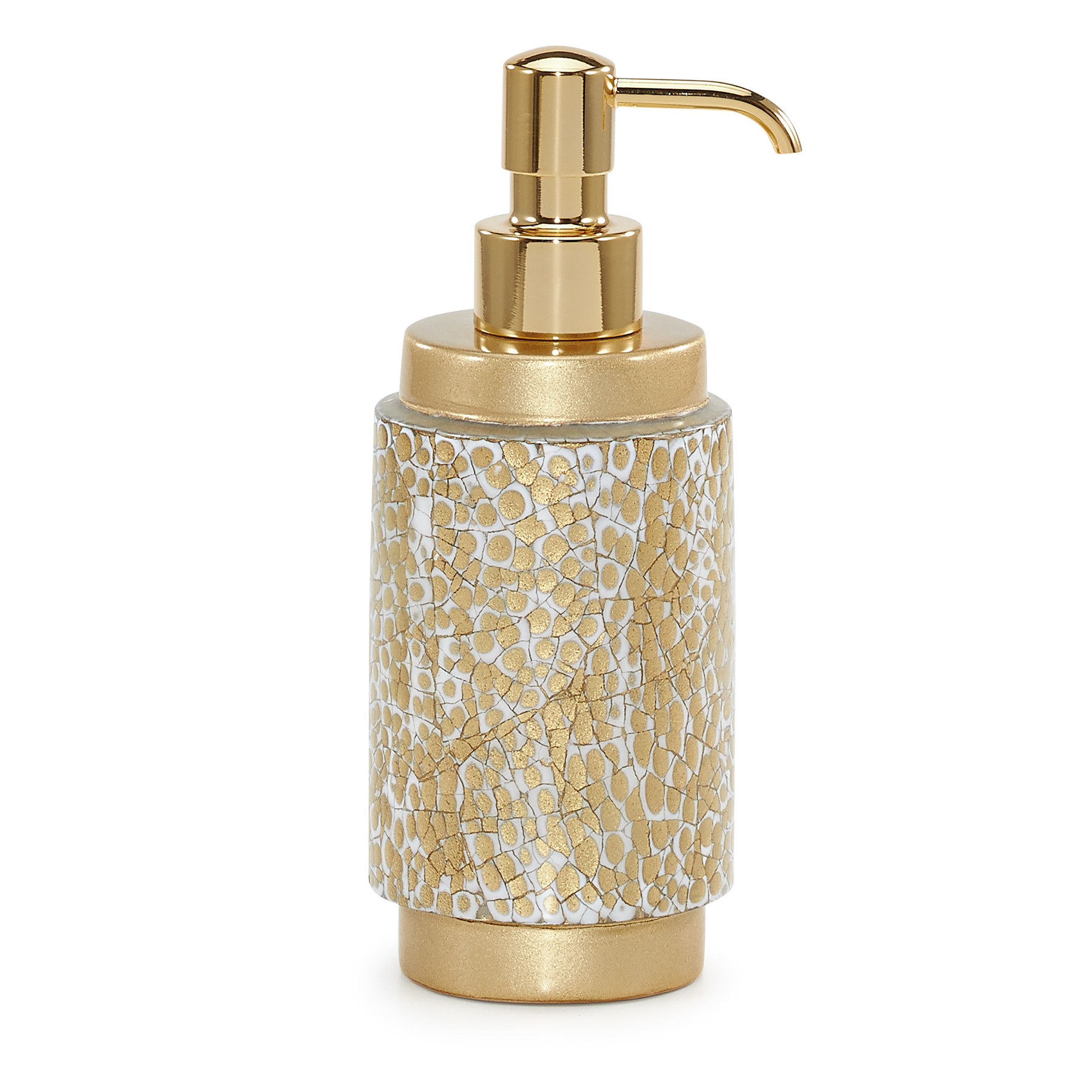 OVA-GLD-WHT-PD Овальный золотой насос-дозатор Labrazel 