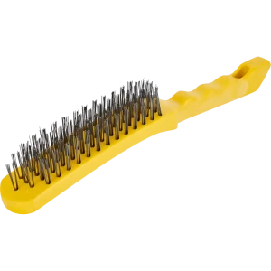 Щетка по металлу пятирядная Спец пластиковая ручка 275 мм