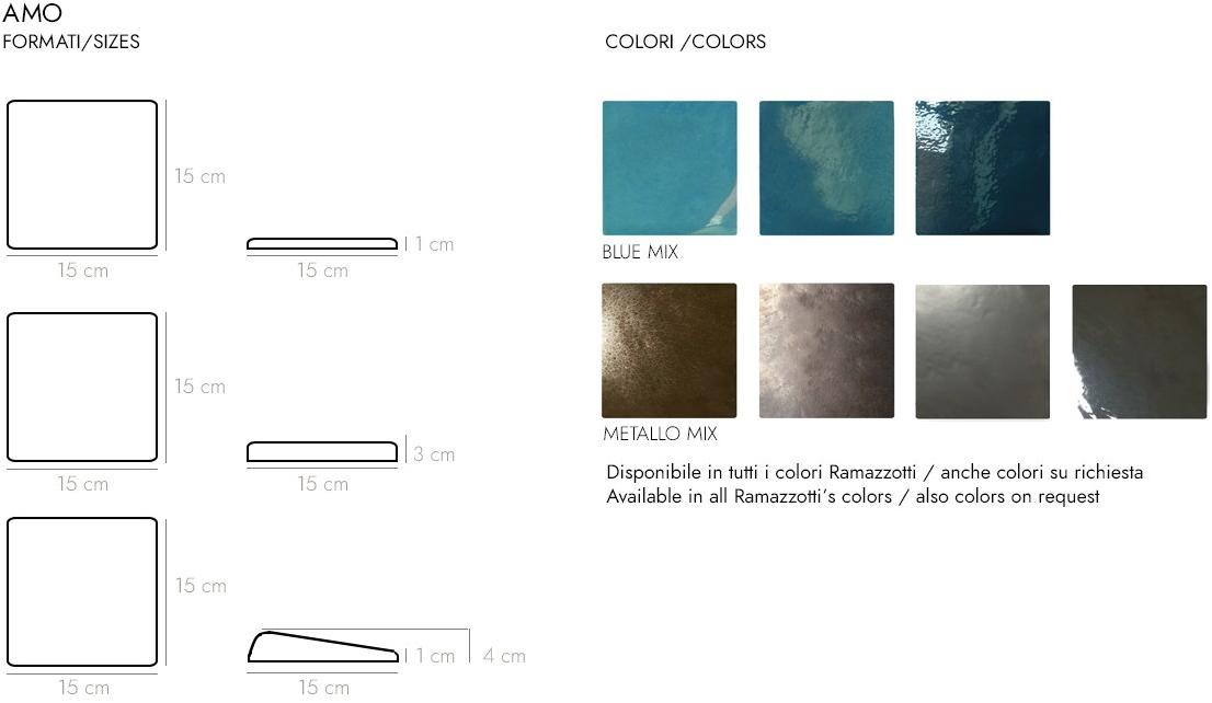 Danilo Ramazzotti Трехмерная поверхностная плитка из майолики Amo sun-id-1497010 - Вид №4