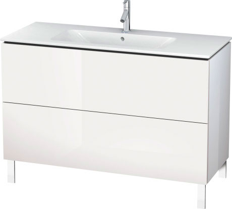 LC662804040 L-Cube Тумбочка напольная Черный глянцевый лак Duravit - Вид №2