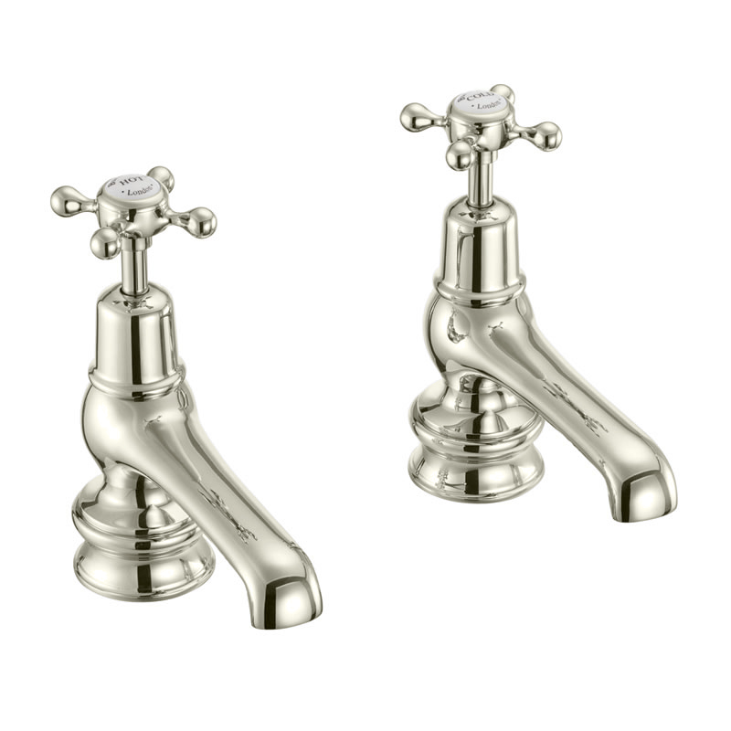 Burlington Кран для бассейна Claremont Regent 5 " Полный оборот с белым акцентом в Chrome CLR2  - Вид №4