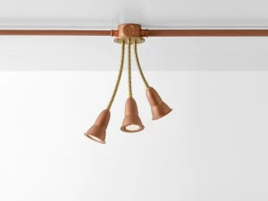 Aldo Bernardi Регулируемый светодиодный потолочный светильник из меди с гибким кронштейном Multibox sistema