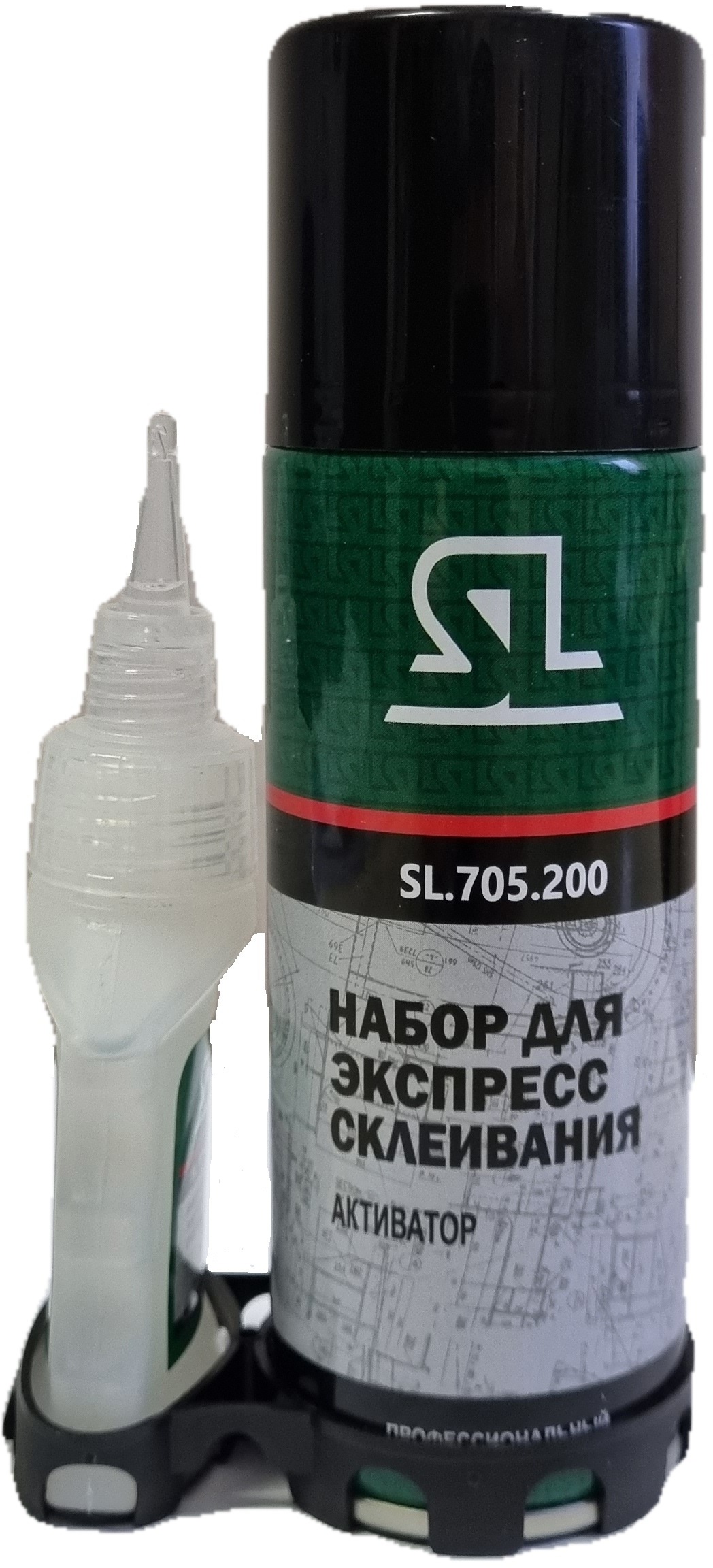 90998471 Клей двухкомпонентный 705.200 набор Активатор 200 мл+Клей цианакрилатный 50 г STLM-0431941 SL