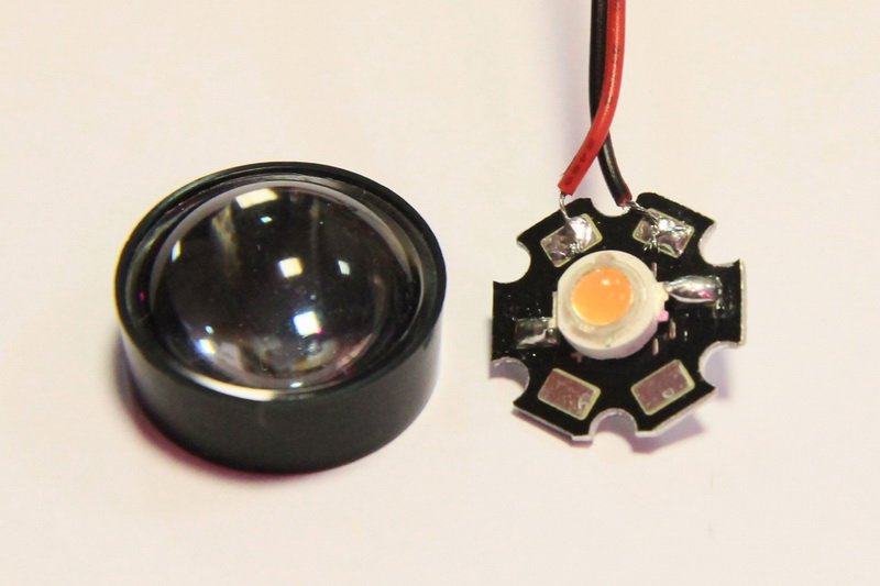 1727 Линза для светодиодов 23мм 1-3W №2 60 градусов LAB.Space  - Вид №5