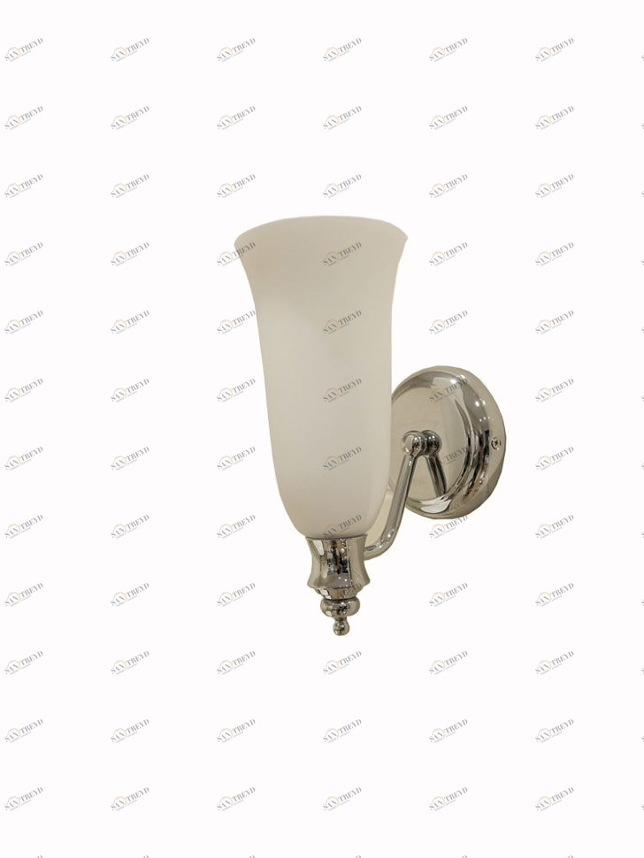 Светильник с плафоном из матового стекла [1619/BL54 CHR]  Burlington 1619BL54 CHR 