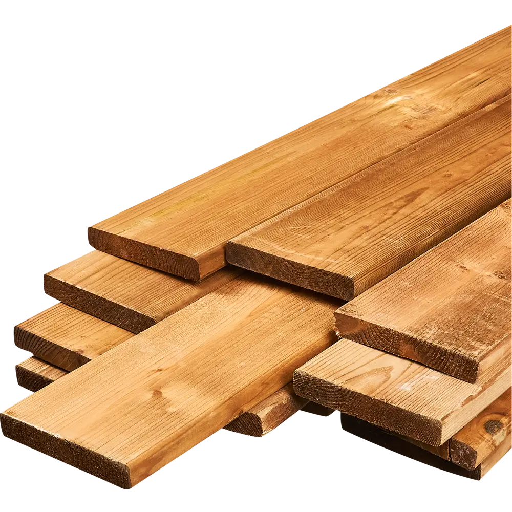 Планкен импрегнированный 20x120x2000 мм хвоя прямой с фаской угла 82676514 STLM-2046211 РУСШПАЛА  - Вид №1