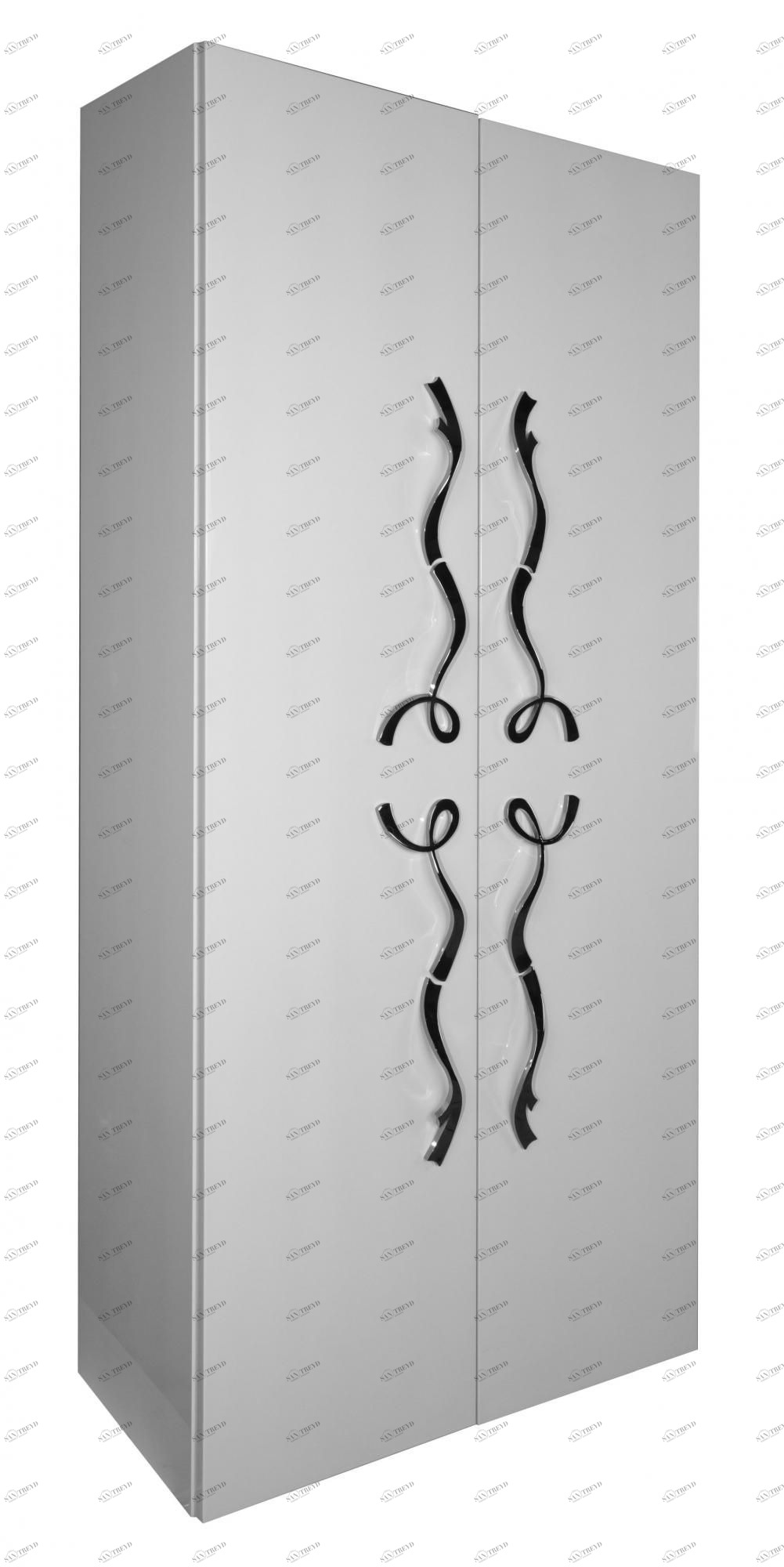 Колонка LAURA 2дв. Белый глянец Хром Tessoro TSLA2SWCH