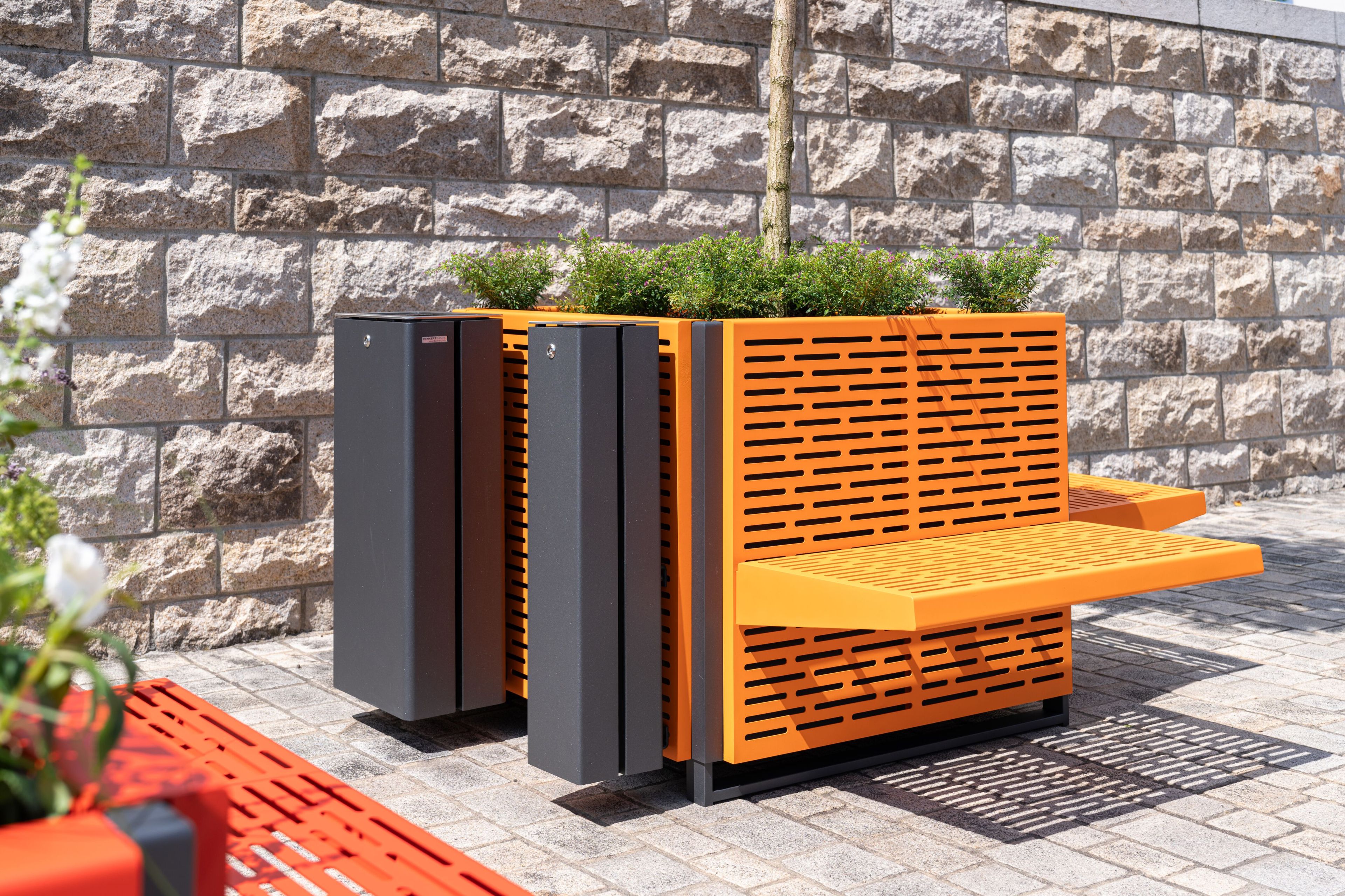 Плантатор / скамейка из нержавеющей стали BENKERT BANKE ARCH-00121440 - Вид №6