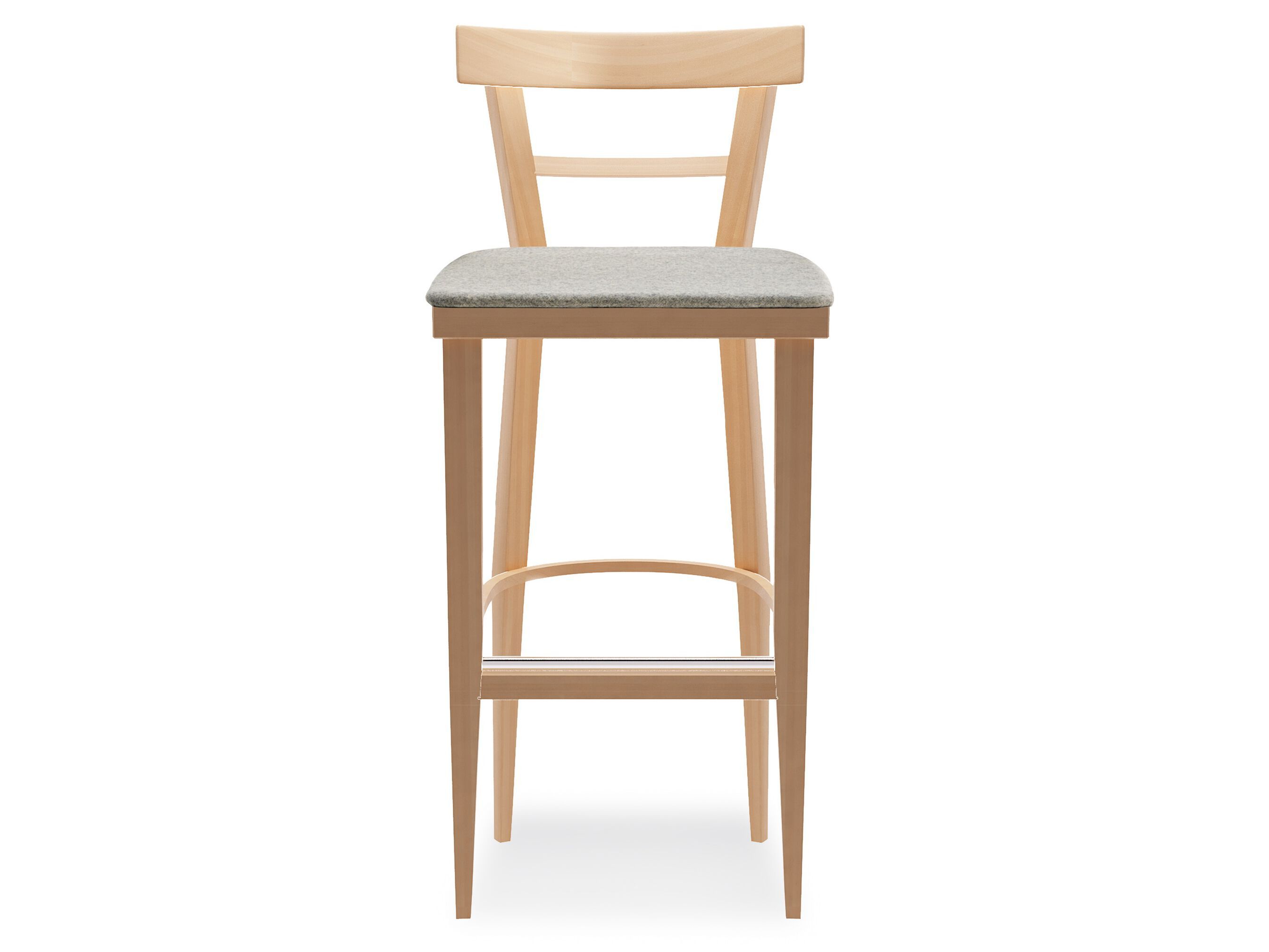 Высокий стул из бука с мягким сиденьем Billiani кафе ARCH-00097546