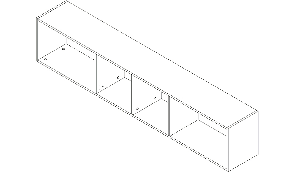 Полка детская навесная большая "Продленка" МАНДАРИН ПРОДЛЕНКА 179568 Белый Santreyd  - Вид №2