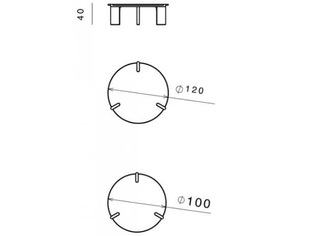 Мраморный круглый низкий журнальный столик GHIDINI1961 восемьдесят ARCH-00027467 - Вид №6