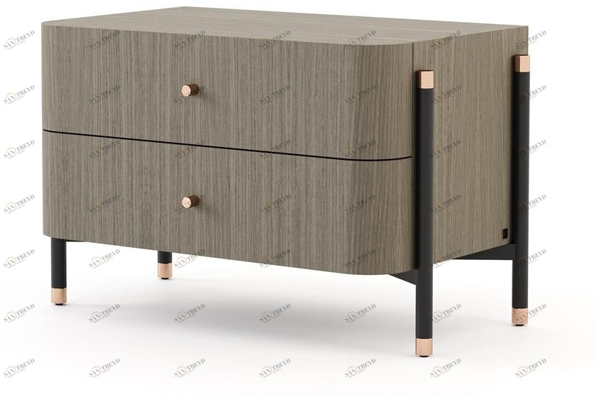 Laskasas Прямоугольная тумбочка из дерева с ящиками Rosie sun-id-1430831